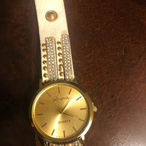 White wrap around watch